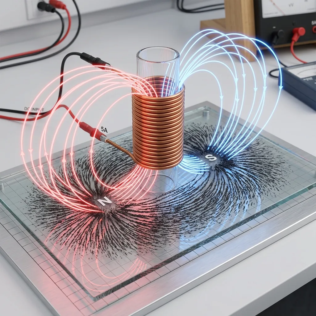 3D Solenoid Magnetic Flux Lines